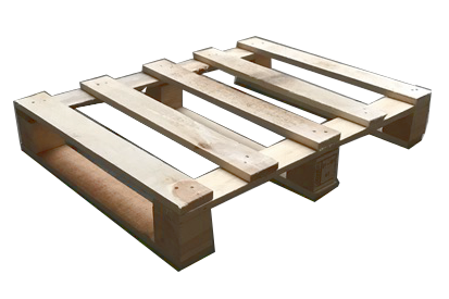 Holz-Palette 80x60x12 cm  IPPC-Einwegpalette