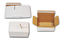 weißer Blitzbodenkarton PackSpeedy ca. 230x180x180 mm