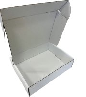 Falt-Versandkarton weiß 320 x 250 x 85 mm