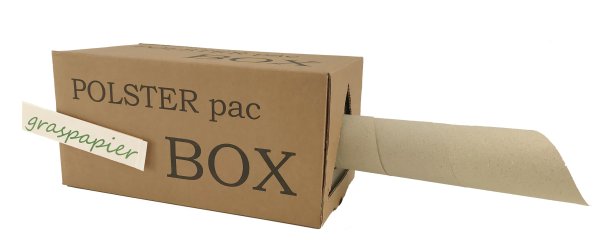 PolsterPac BOX Packpapier aus Graspapier 37,5 cm x 200 m